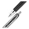 Uni-Ball Signo 207 Gel Pen, Retractable, Medium 0.7 mm, Black Ink, Clear/Black Barrel, PK5 1960239 - alternate 9